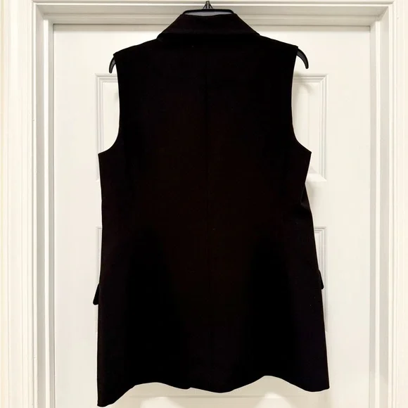 Nine West Black Sleeveless Blazer Vest - Picture 4 of 6